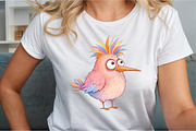 Cute Whimsical Bird Clipart, an Illustration by Sublimation Artist (Thumbnail 6 of 9)