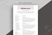 Resume Template Word and InDesign, a Resume Template by Advaita Printables (Thumbnail 2 of 5)