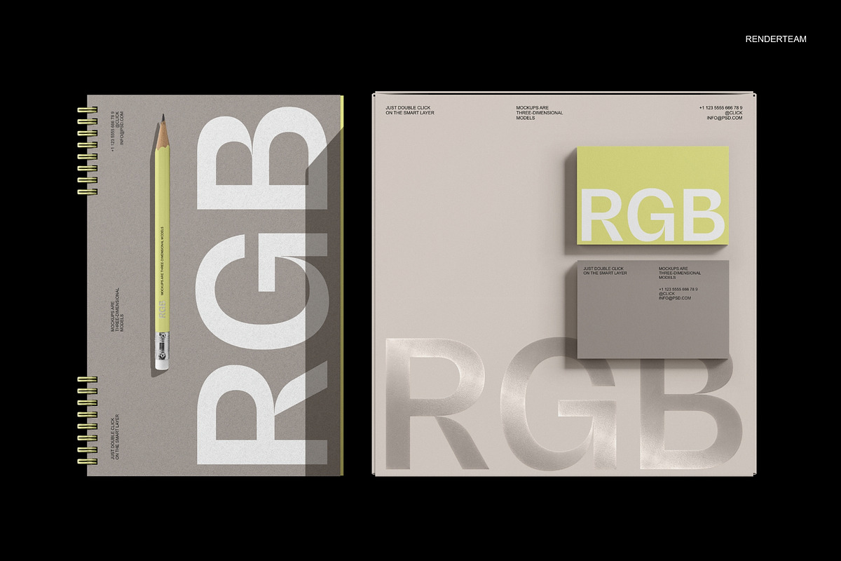 Brand Identity Mockup Set, a Product Mockup by Renderteam (Photo 12 of 15)