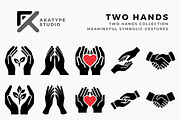 Two Hands Collection, a Solid Icon by Akatype Studio (Thumbnail 1 of 3)