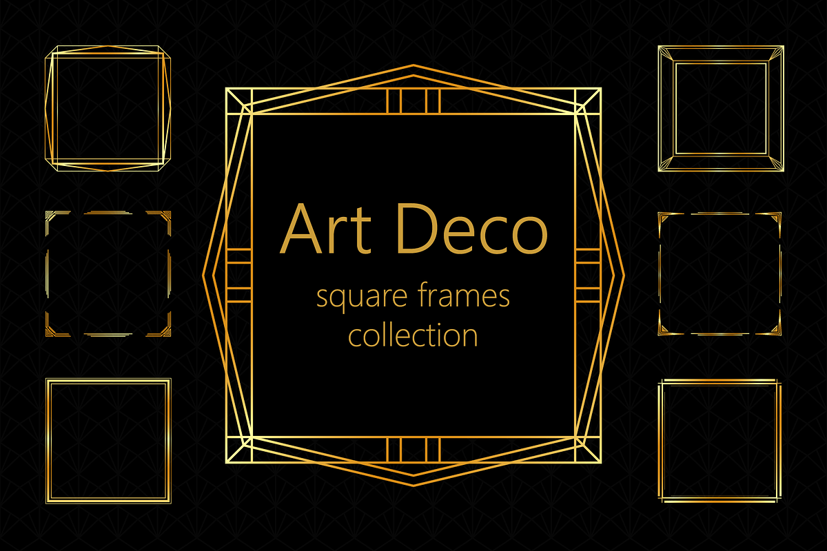 Art Deco square frames collection, an Object Graphic by Olha ZS (Photo 1 of 4)