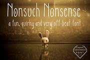 Nonsuch Nonsense // Quirky Font, a Sans Serif Font by by Masselyn (Thumbnail 1 of 4)