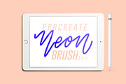 Neon Procreate Brushes, a Brush Add-On by AestheticDomain (Thumbnail 1 of 5)