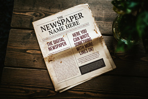 Newspaper Mockups Editable Content