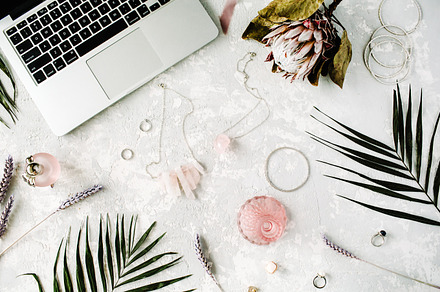 Styled stock workspace stock photo containing home and office, a Business Photo by Floral Deco