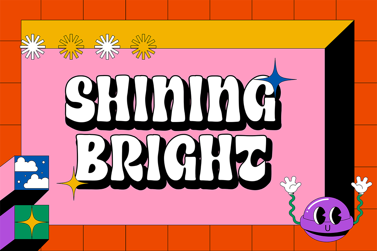 Retrorika Groovy Font, a Handwritten Font by Authentic Studio (Photo 12 of 14)