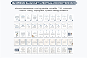 Therapist Instagram templates Canva, a Social Media Template by Cate Creates (Thumbnail 9 of 9)