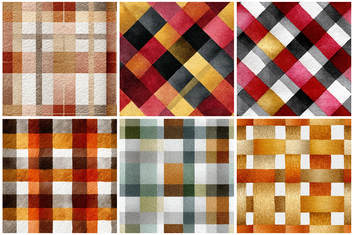 Autumn Plaid Seamless Pattern, a Texture Graphic by CitraGraphics (Photo 3 of 7)