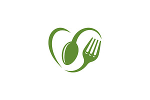 Green Dining Logo, a Branding & Logo Template by Pure Design