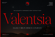 Valentsia - A Serif Display Font, a Serif Font by Eagle & Bison Design Co. (Thumbnail 1 of 6)