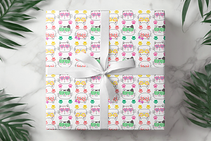 Cute Cats Seamless Pattern