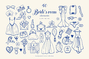 Whimsical Hand Drawn Set Wedding Day, an Object Illustration by ViktoriyaD (Thumbnail 3 of 17)