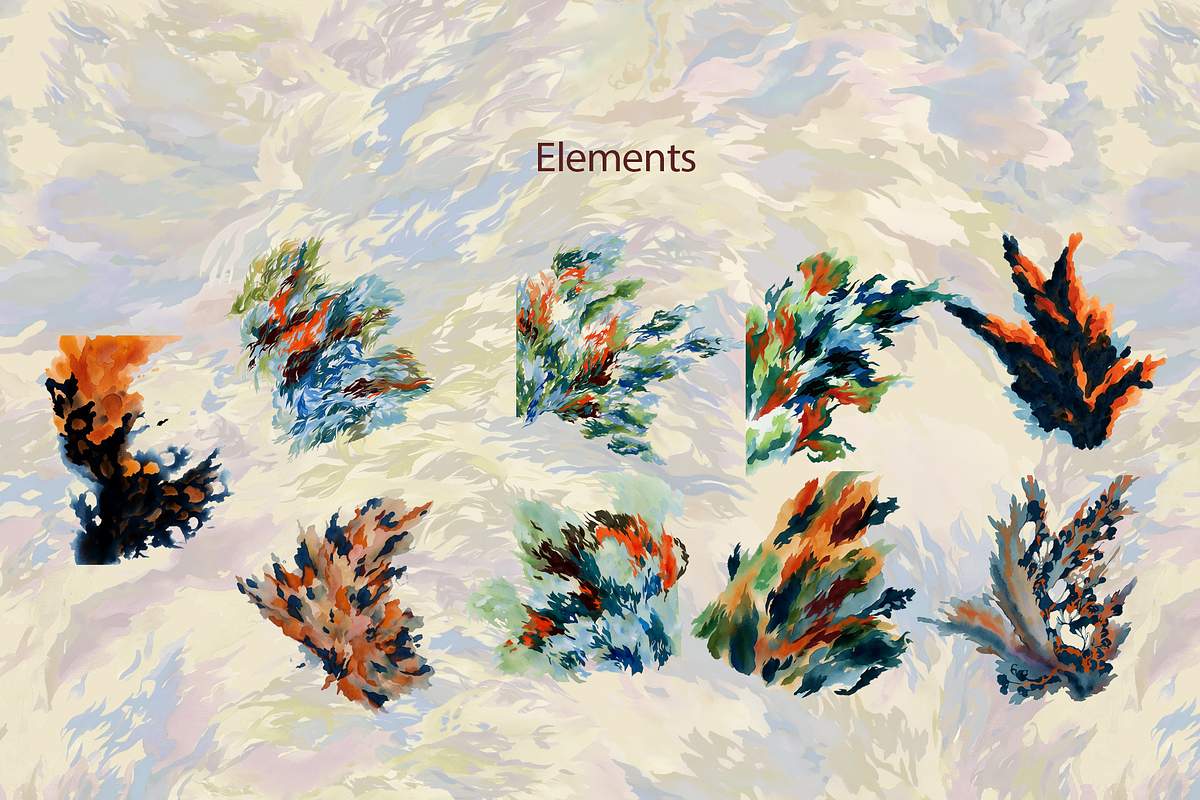 fluid floage, a Pattern Graphic by rumacorakstudio (Photo 3 of 6)