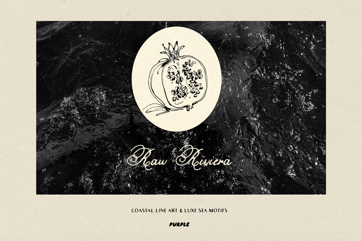 Raw Riviera: Coastal Line Art, an Object Illustration by Purple (Photo 3 of 16)
