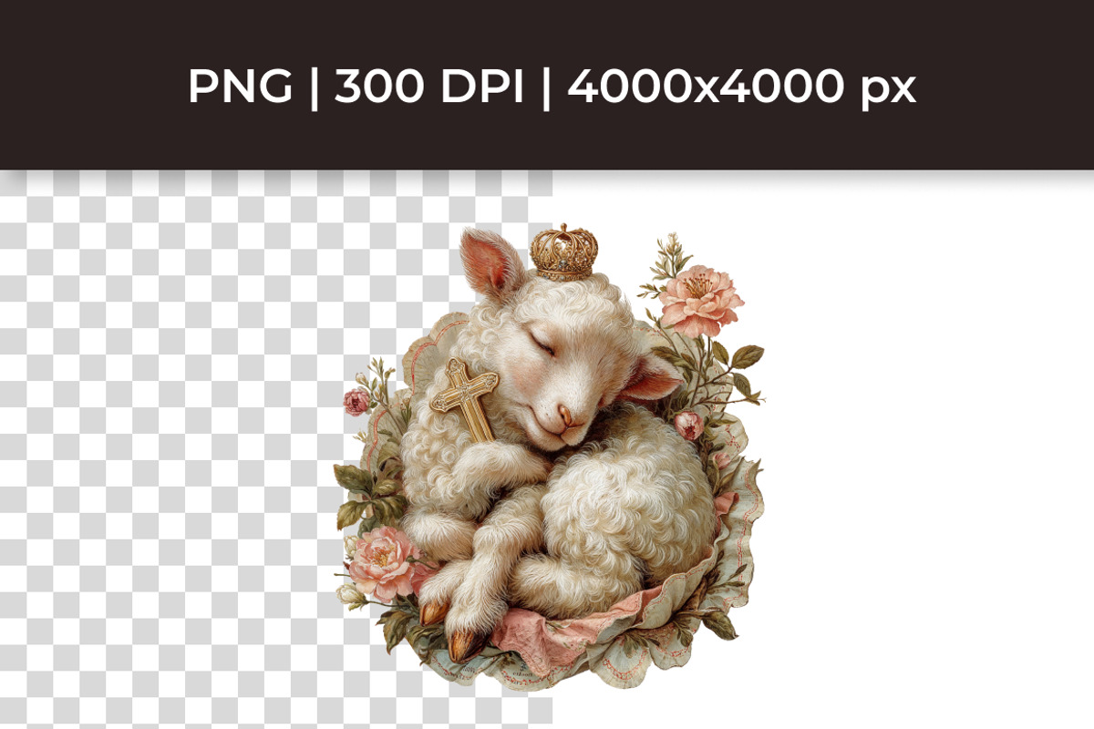 Cute Easter Baby Animals Clipart, a Seasonal Illustration by InkyQueenArt (Photo 2 of 7)