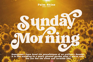 Palm Shine - Bold Swirl Serif