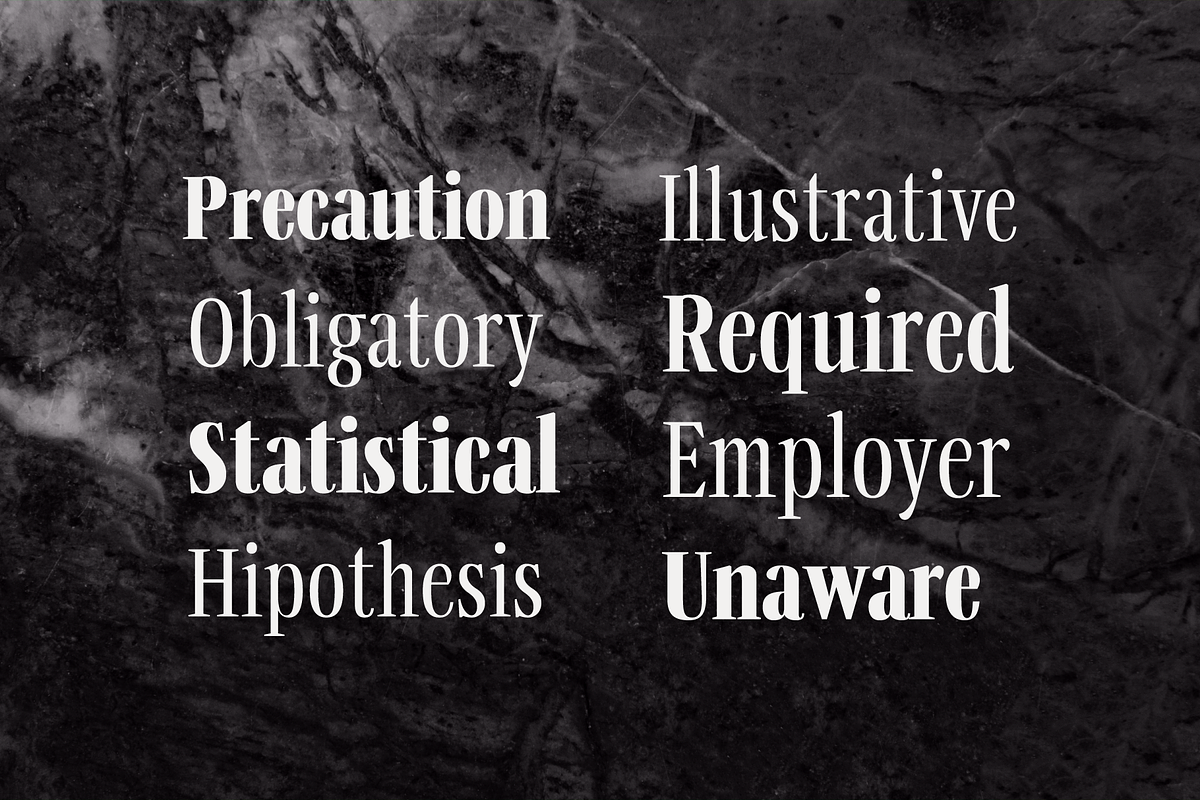 Svelte; Condensed Serif Family, a Serif Font by Eko Bimantara (Photo 3 of 6)