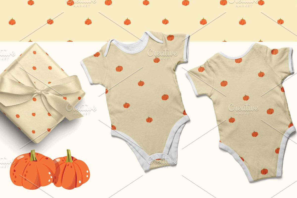 Pumpkins and cats - autumn patterns, a Pattern Graphic by Blue Lela Design (Photo 3 of 12)