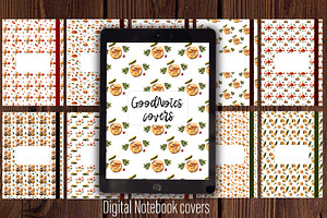 10 Food GoodNotes covers for planner