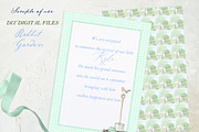 Rabbit Garden Watercolor Clipart, a Graphic by LABFcreations (Thumbnail 4 of 4)