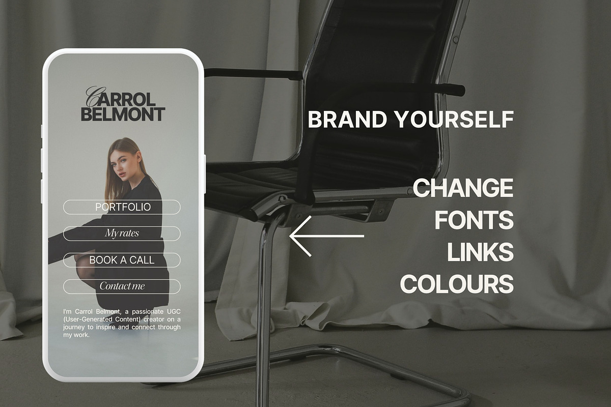 UGC Link in bio instagram canva, a Social Media Template by Studio Suvelle (Photo 2 of 7)