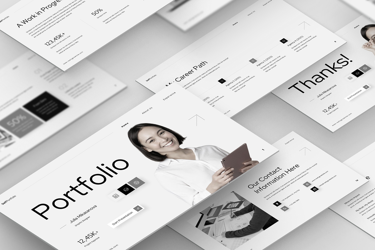 Self Portfolio Presentation, a Presentation Template by Annora Studio (Photo 4 of 7)