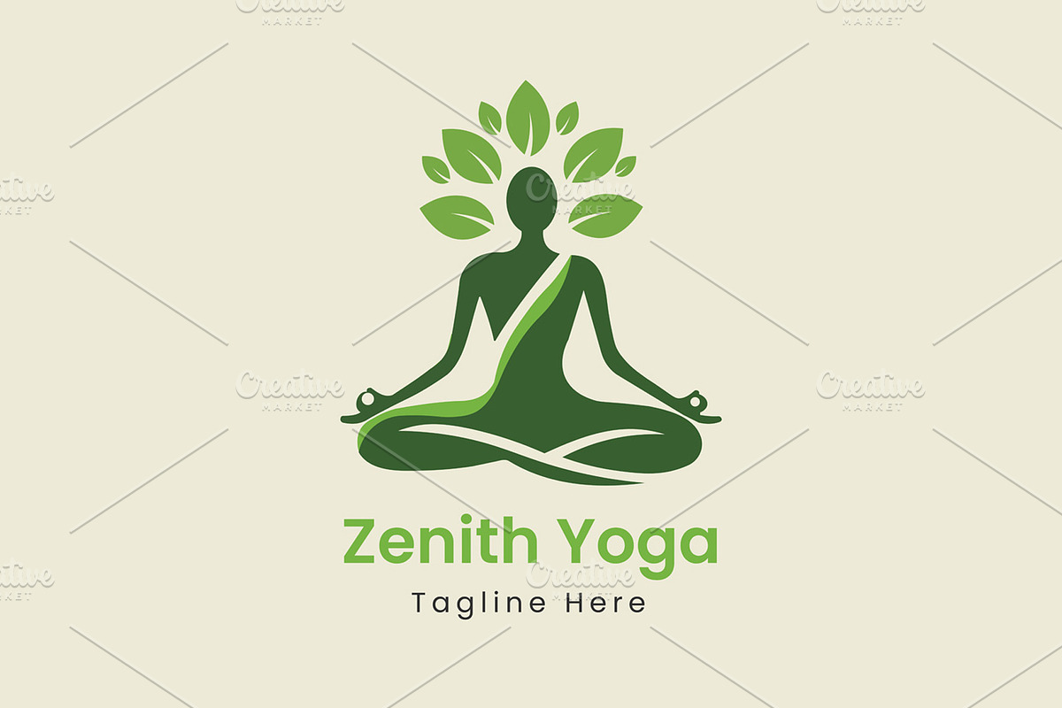 Zenith Yoga Logo Template Design, a Branding & Logo Template by Walldecorated