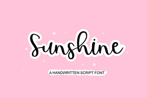 Sunshine - Handwritten Script Font