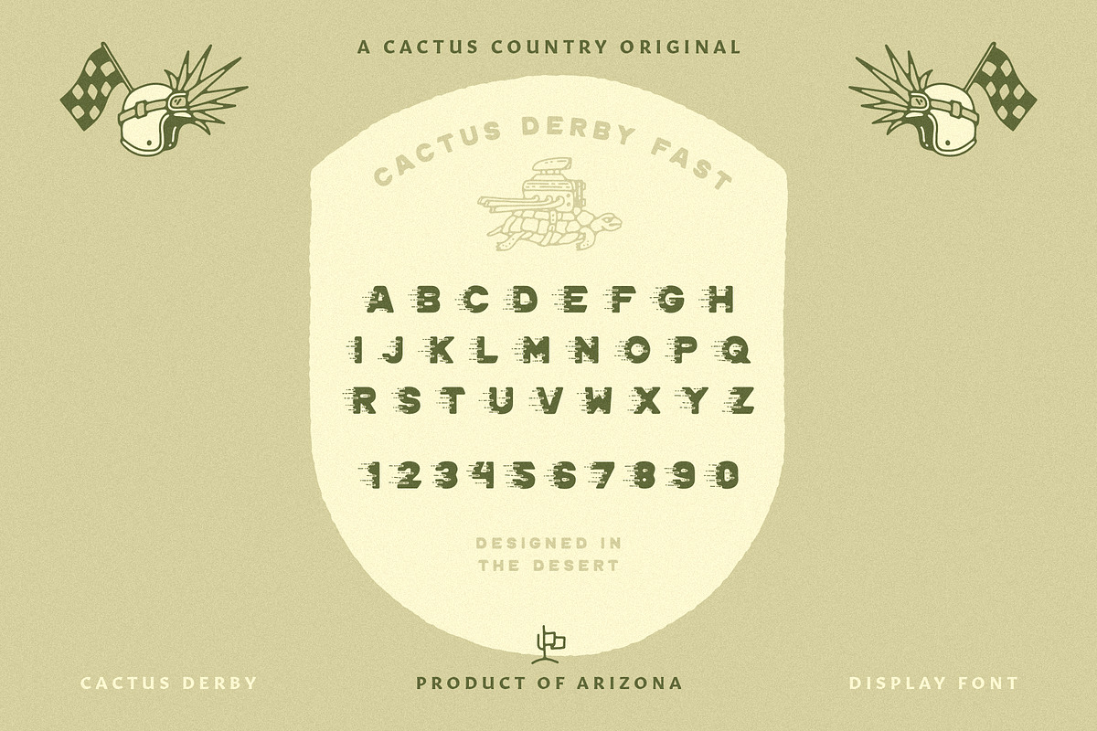 Cactus Derby Display Font, a Sans Serif Font by Cactus Country (Photo 7 of 8)
