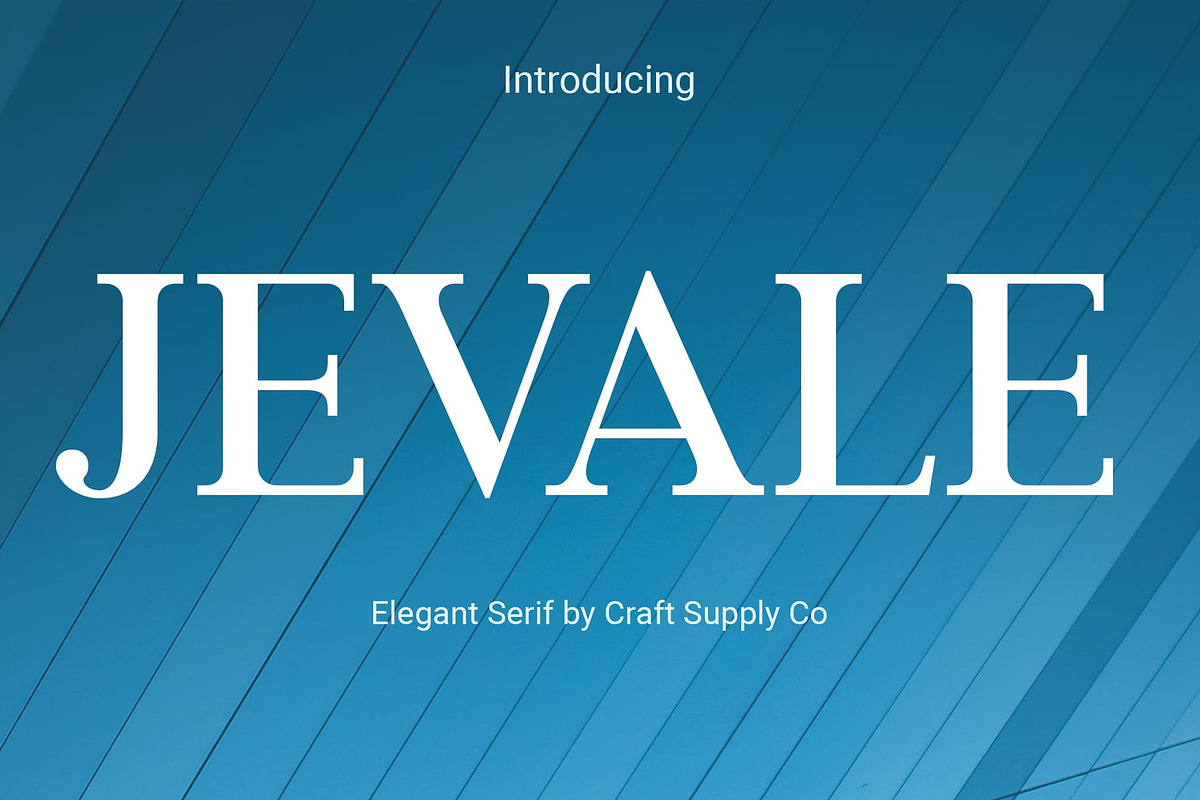 Jevale – Classic Serif, a Serif Font by Craft Supply Co. (Photo 1 of 8)