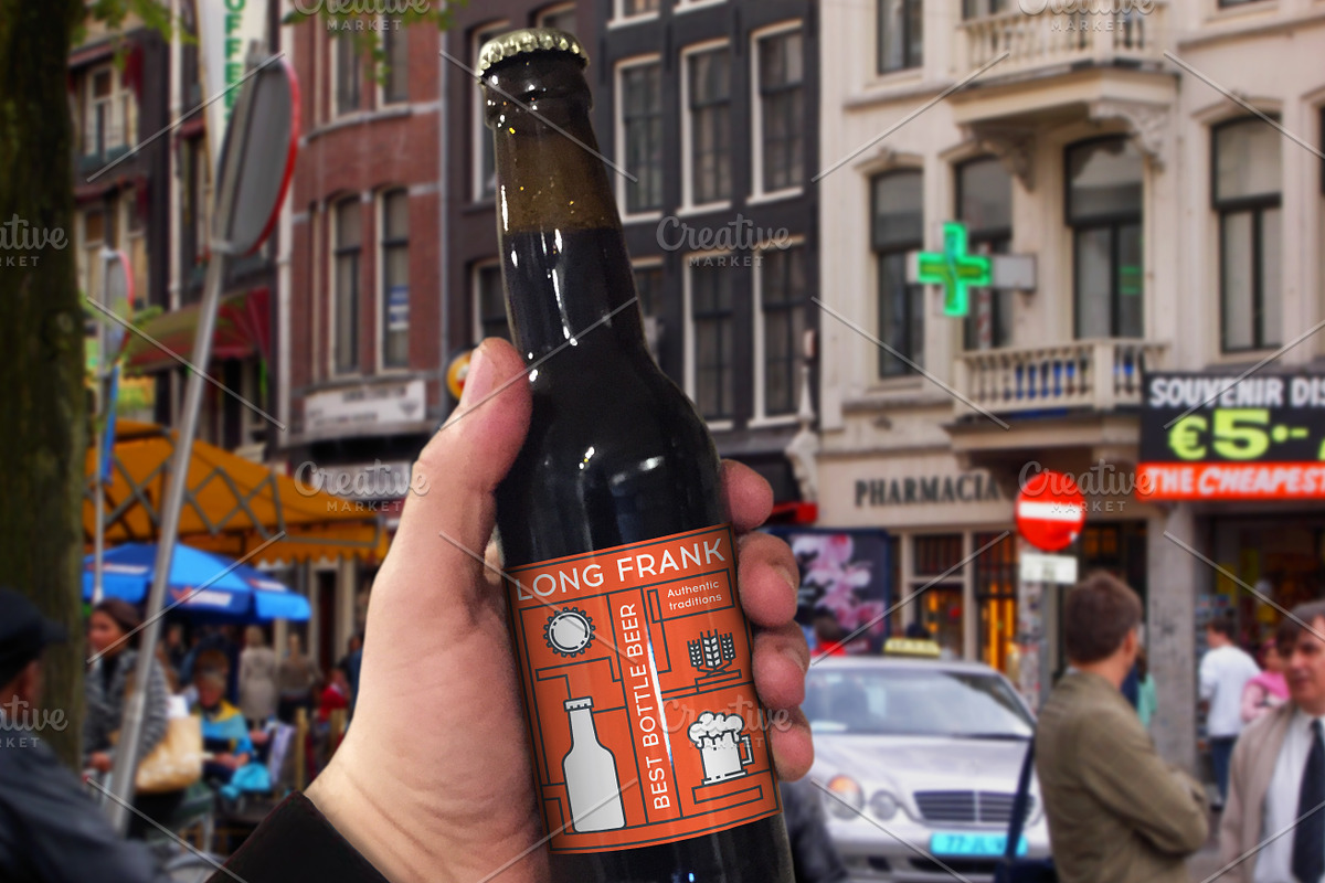 Labels for beer bottles, a Household Mockup by I-RO (Photo 4 of 6)