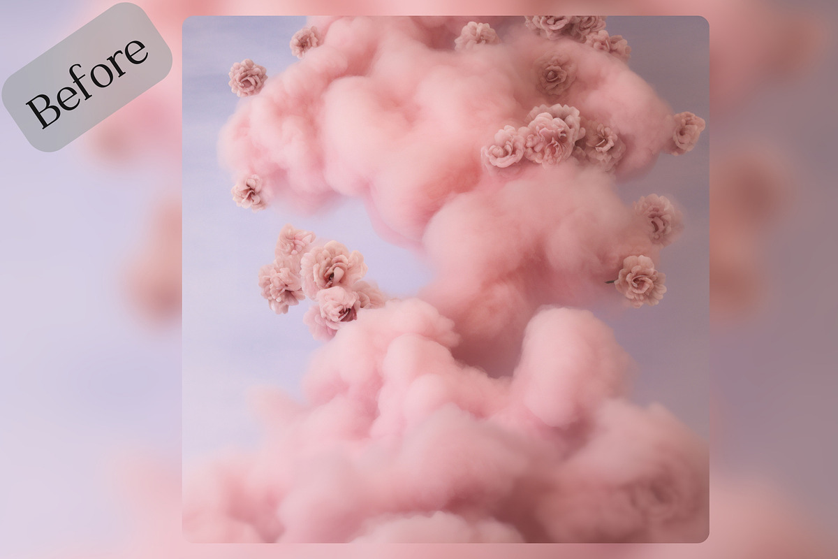 10 Pink Floral Maternity Backdrops, a Layer Style Add-On by NSTUDIO (Photo 8 of 9)