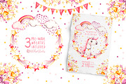 Unicorns Life. Watercolor collection, an Animal Illustration by UlitkaStudio (Thumbnail 13 of 29)
