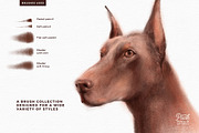 Pencil & Dry Media Procreate brushes, a Brush Add-On by Lisa Glanz (Thumbnail 5 of 9)