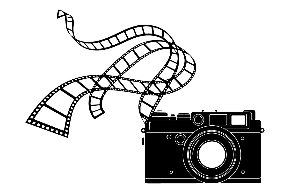 Vintage Camera Film Silhouette, an Object Illustration by yasushie (Photo 5 of 31)