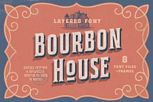 Bourbon House font + Vintage Frames