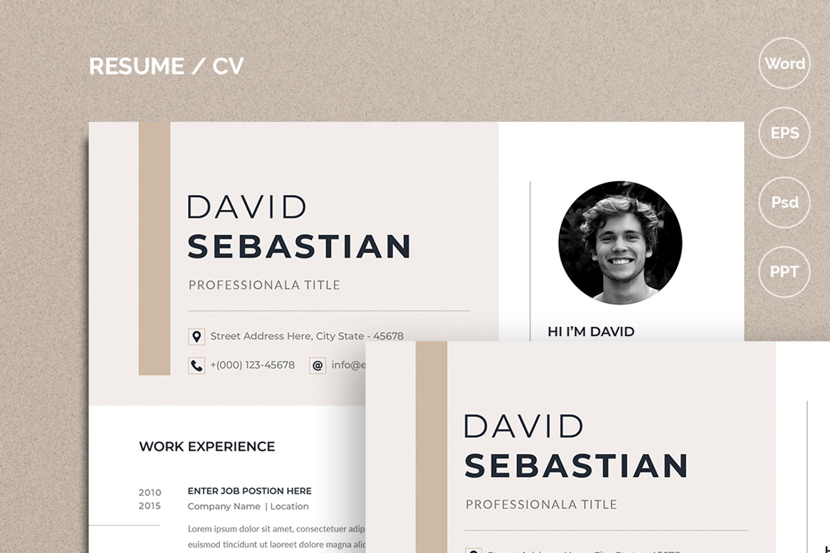 Word Resume & Cover Letter Template, a Resume Template by Aspect_Studio (Photo 1 of 4)
