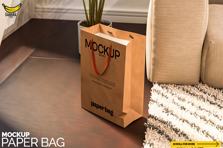 Brown Paper Bag Mockup Bundle