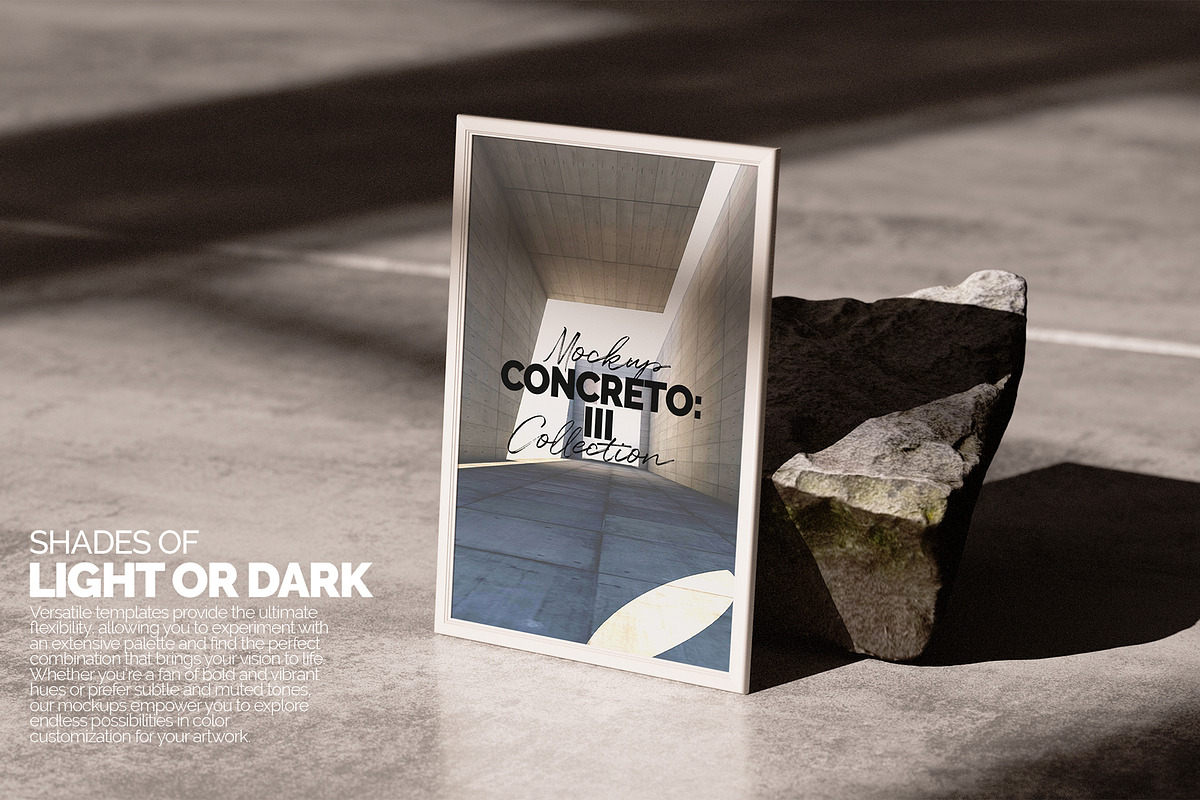 Framed Artwork Mockup – Concreto 3, a Merchandise Mockup by Banana Mockups (Photo 2 of 5)