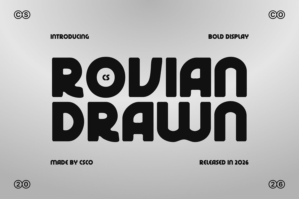 CS Rovian Drawn, a Sans Serif Font by Craft Supply Co. (Photo 1 of 8)