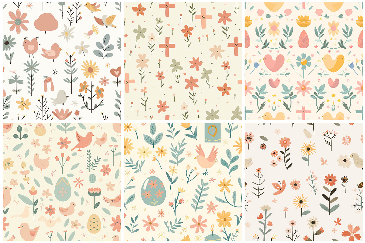 Faith Based Easter Symbols Pattern, a Texture Illustration by DreamPrint404 (Photo 3 of 3)