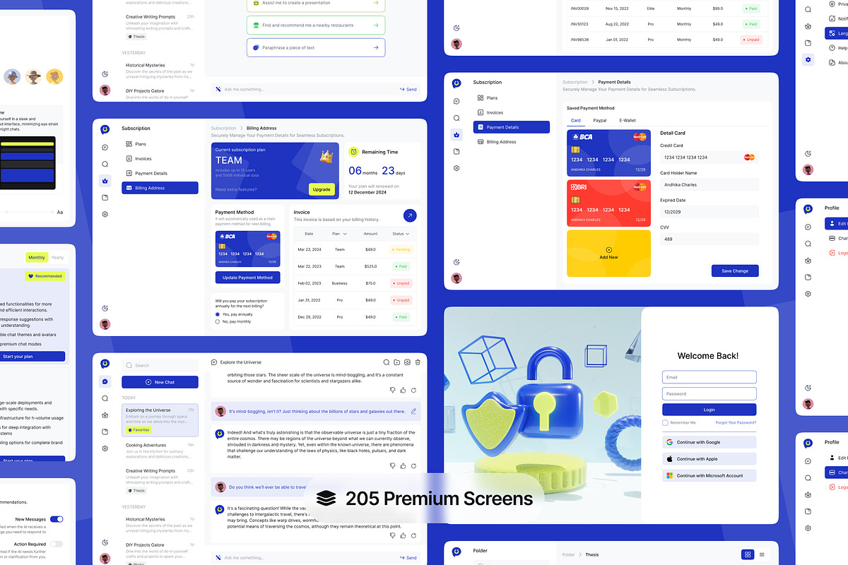 Artin - AI Chat Dashboard UI Kit, an UI Kit Template by Semusim Visual (Photo 5 of 8)