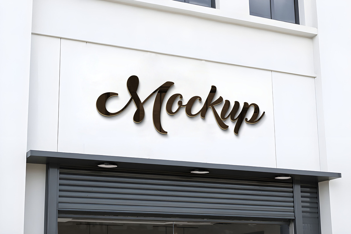 Logo Mockup Facade Sign, a Mockup by GenesisCreativeCo (Photo 1 of 3)