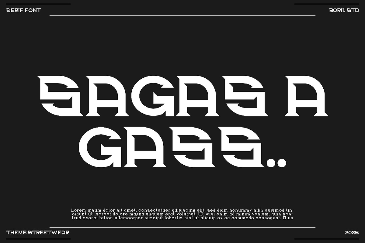 SAGAS - Serif Display Font, a Serif Font by Boril Std (Photo 7 of 14)