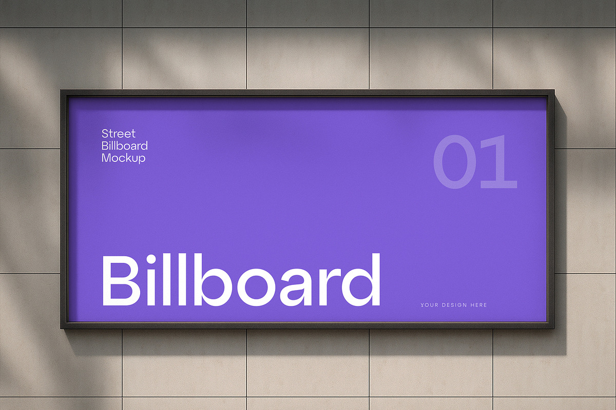 Advertising Street Banner Mockup, an Advertising Mockup by PixelWink (Photo 1 of 3)