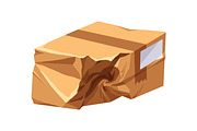 Damaged cardboard boxes set, an Object Illustration by Good Studio (Thumbnail 9 of 9)