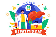 10 World Hepatitis Day Illustration, a Healthcare Illustration by denayunebgt (Thumbnail 4 of 4)