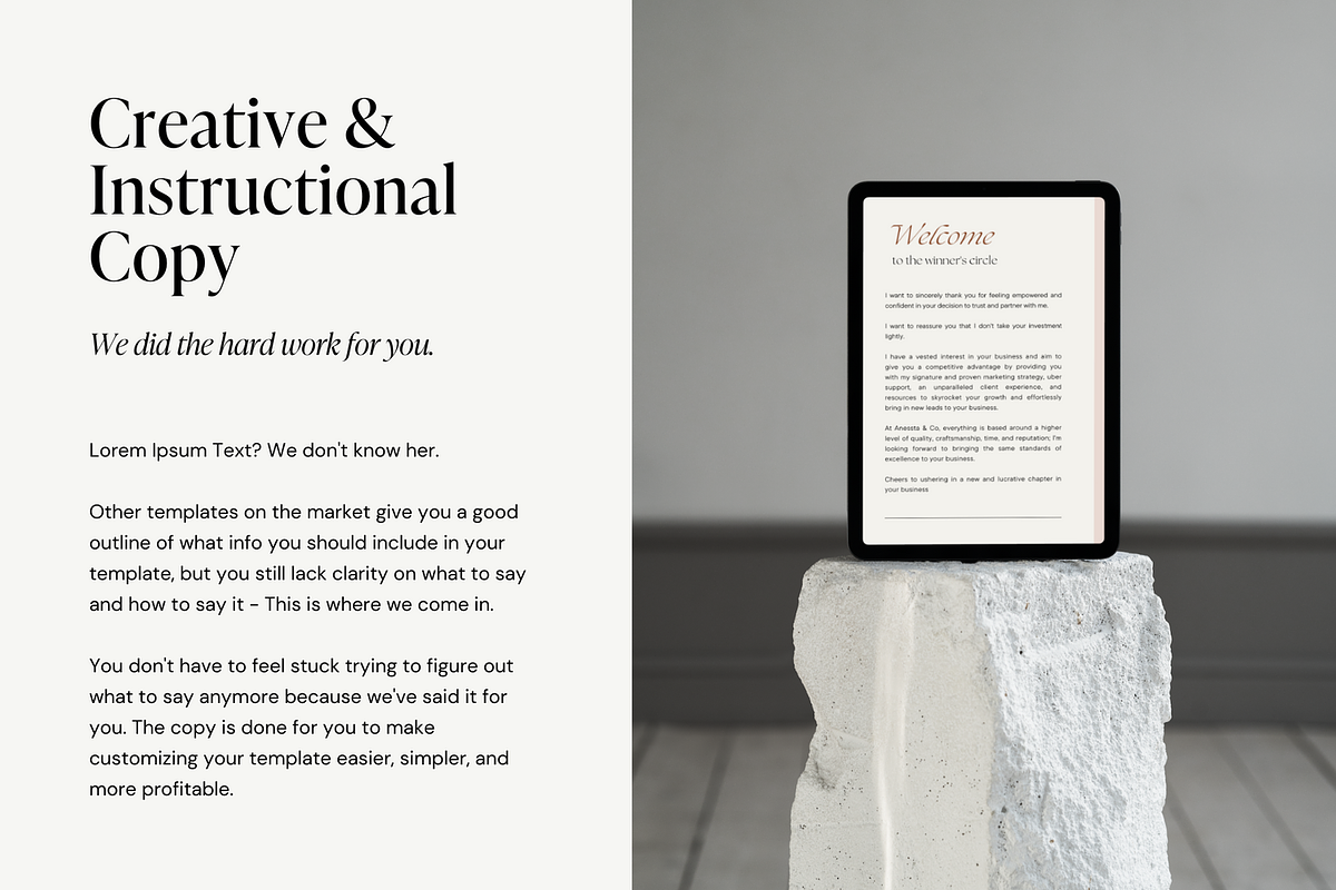 Social Media Welcome Packet Template, a Marketing Template by Anessta & Co (Photo 5 of 10)