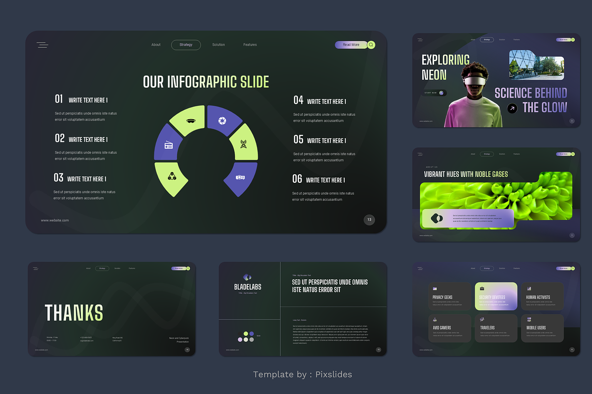 Neon Green PowerPoint, a Presentation Template by Pixslides (Photo 6 of 7)