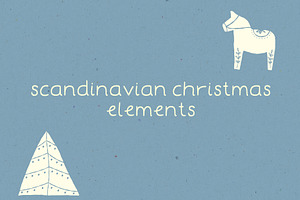 Scandinavian hand-drawn elements